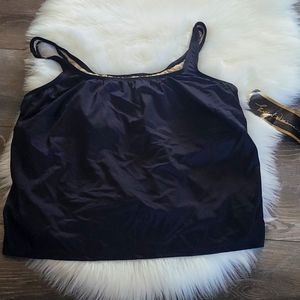 Esther Williams black Padded swim top 26 plussize